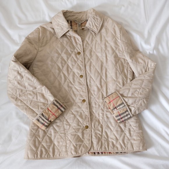 Burberry Jackets & Blazers - Burberry Quilted Coat Beige S